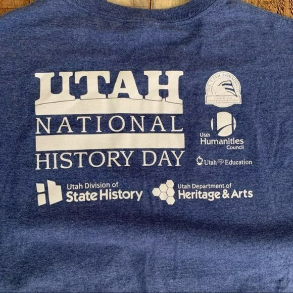 Utah rocks utah history day 2016 short sleeve shirt in blue - M - Picture 6 of 8